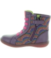 Designer purple leather boots for girls from Spain 
