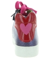 High top boots for girls with purple leather 