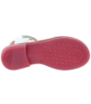 White leather girls designer sandals