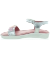 Teen silver leather sandals from Spain