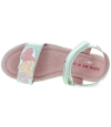 Teen silver leather sandals from Spain