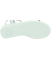 Teen silver leather sandals from Spain