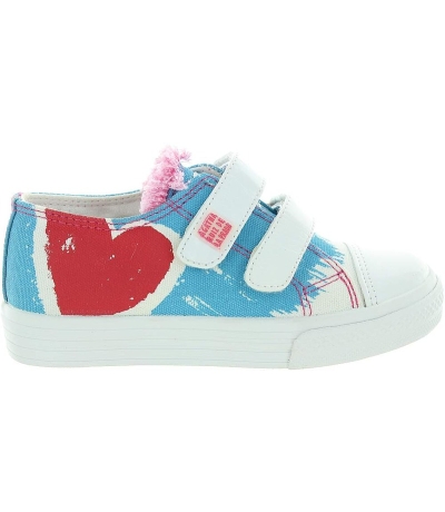 Blue Summer canvas sneakers for girl Blue Summer canvas sneakers for girl