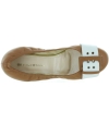 Comfort flats in beige leather from Europe
