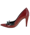 Red leather women heels from Europe