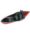 Red leather women heels from Europe