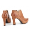 European brown leather boots with comfort 