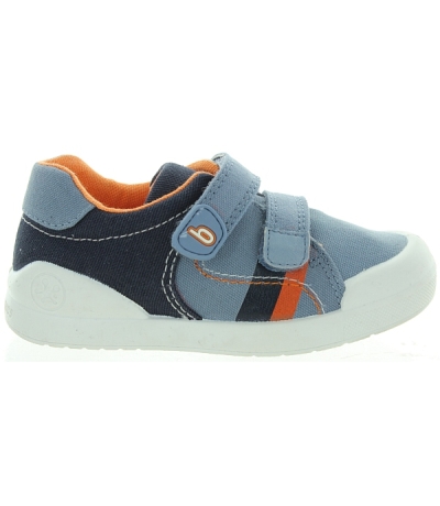 Jeans color canvas sneakers for boys from Spain 