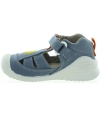 Baby boy blue canvas made high tops from Spain