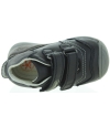 High top sneakers for boys in black leather 