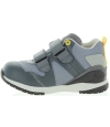 Gray leather boys pronation high tops