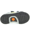 Gray leather boys pronation high tops