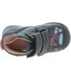 Navy leather toddler sneakers for flat feet 