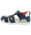 Navy closed toe boys sandals from Spain