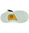 Navy leather closed toe boys arched sandals