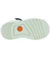 Gray leather sandals for boys with high arches