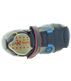 Flexible soled blue boys closed toe sandals 