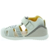 Ankle high baby boys beige leather stable sandals