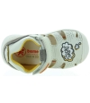 Ankle high baby boys beige leather stable sandals