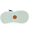 Blue closed toed baby boys sandals with support 