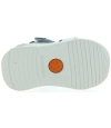 Navy natural leather sandals for boys