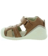 Brown ankle supportive boys sandals 