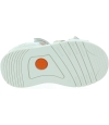 Leather sandals for girl in white leather 