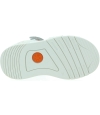 Silver leather polka dot girls sandals with arches 