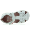 Closed toe girls sandals with ankle support 