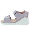 Purple European sandals for girls with dog