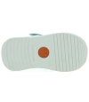 Mint leather sandals for girls from Spain