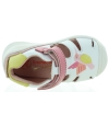 White leather baby sandals with arches
