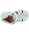 Sandals that stay on baby's feet made with leather