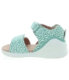 Designer green baby sandals made in Europe 