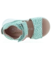 Designer green baby sandals made in Europe 