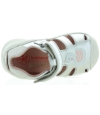 Orthopedic baby silver leather sadnals with ankle support 