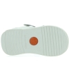 Orthopedic baby silver leather sadnals with ankle support 