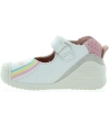 White ankle high baby shoes from Europe