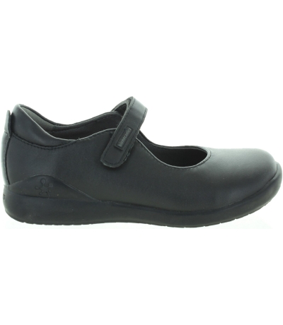 Youth school mary janes in black leather 