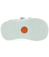 White leather baby boy sneakers with arches