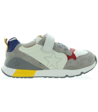 Gray leather wide sneakers for boys Gray leather wide sneakers for boys