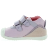 Purple leather sneakers for girls