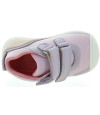 Purple leather sneakers for girls