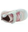 Beige rose leather ankle sneakers for kids