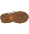Designer girls sneakers with arches in beige leather