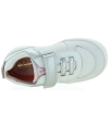 Silver flexible leather sneakers for girls