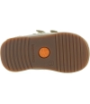 Beige natural leather sneakers for toddler 