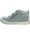 Flexible soled sneakers for child in gray leather Flexible soled sneakers for child in gray leather