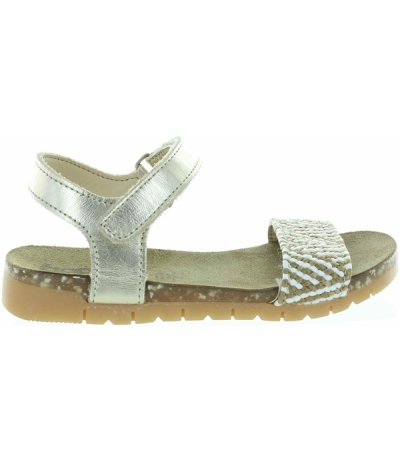 Quality girls gold sandals with high arch from France Quality girls gold sandals with high arch from France