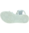 Silver leather girls sandals from France Silver leather girls sandals from France